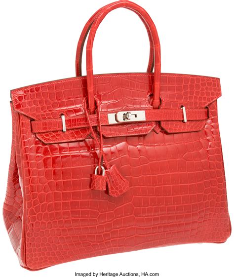 hermes crocodile rouge braise|Rouge Braise Shiny Porosus Crocodile Birkin 35 Palladium .